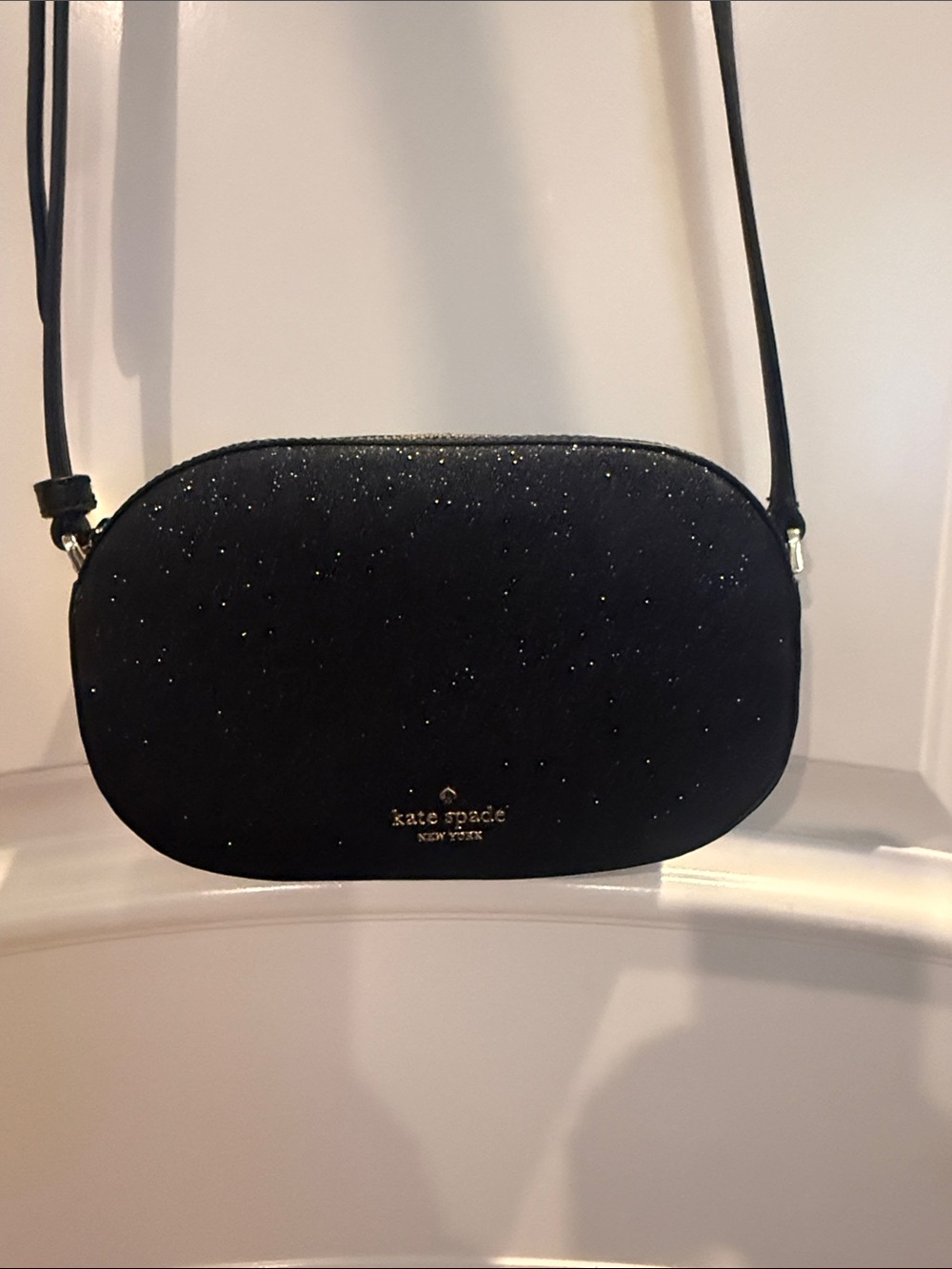Kate Spade black sparkly bag